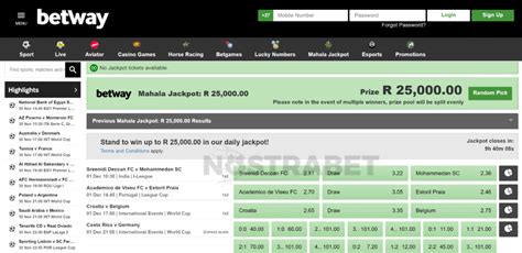 Betway SA Mahala Jackpot Prediction .